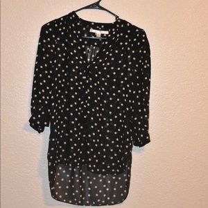 Lauren Conrad Polka Dot blouse